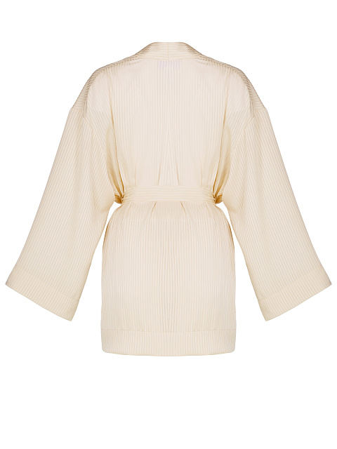 Бежевый шифоновый комплект из накидки и шорт, 3 Бежевый шифоновый комплект из накидки и шорт, 3