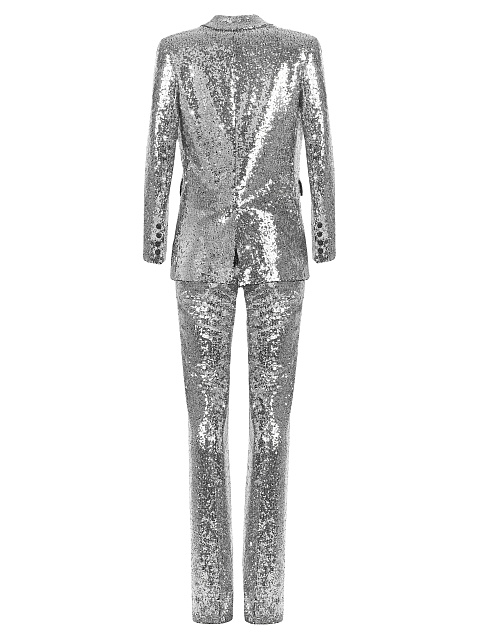 Костюм-тройка в серебристых пайетках, 3 Костюм-тройка в серебристых пайетках, 3