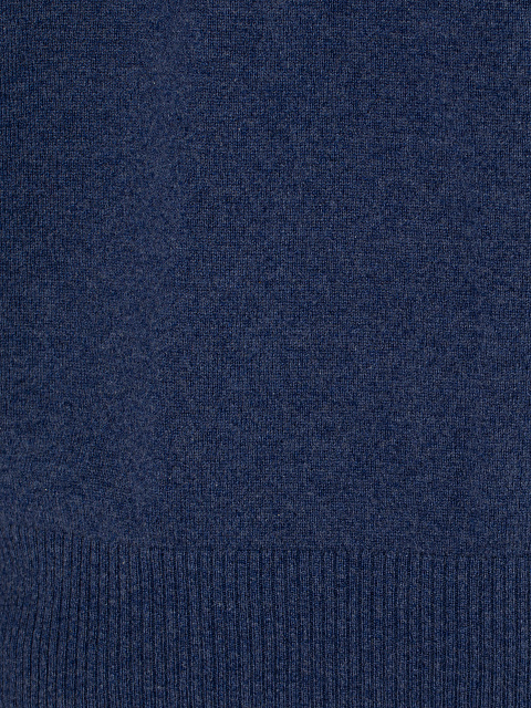 Мужской синий кашемировый свитер с высоким горлом, 3