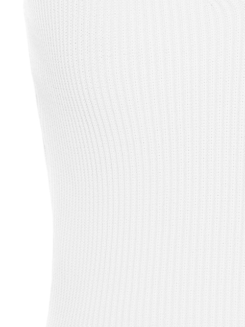 Белый трикотажный топ-лапша, 3