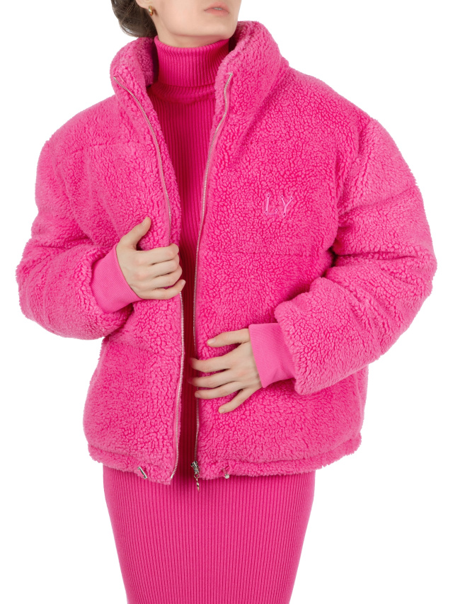 Hit the Slopes Neon Pink Fleece Jacket