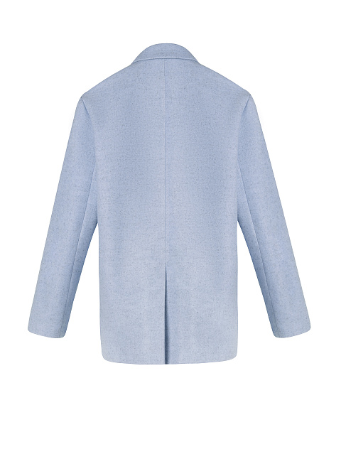 Голубой двубортный жакет из шерсти, 2 Голубой двубортный жакет из шерсти, 2
