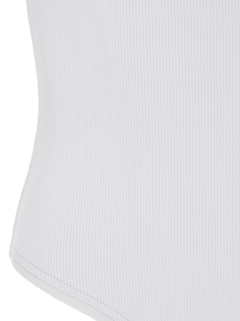 Белое трикотажное боди-майка, 3 Белое трикотажное боди-майка, 3