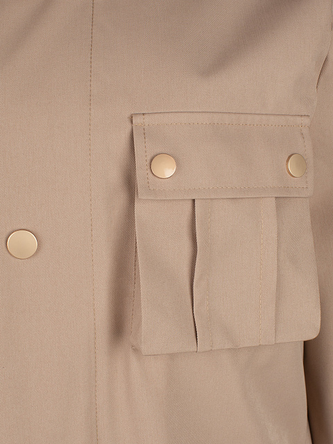 Бежевая хлопковая парка, 4