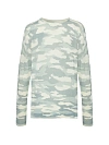 Джемпер мужской из кашемира, рисунок камуфляж, цвет белый