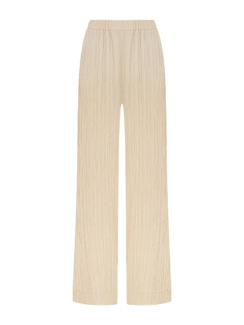 Бежевый комплект из рубашки и брюк, 4