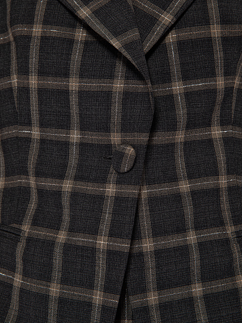 Серый костюм-двойка в клетку с кружевом, 5 Серый костюм-двойка в клетку с кружевом, 5