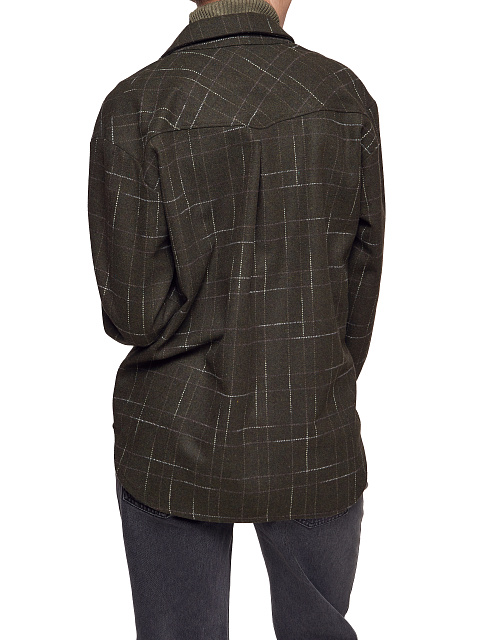 Темно-зеленая рубашка из плотной шерсти, 5 Темно-зеленая рубашка из плотной шерсти, 5