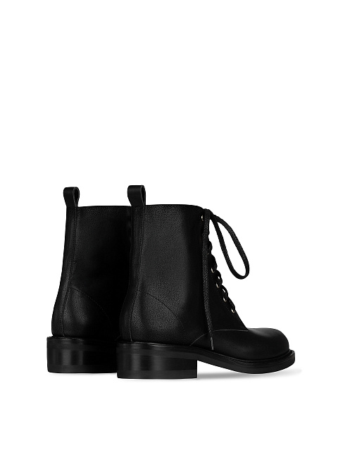Черные кожаные ботинки на шнуровке, 3 Черные кожаные ботинки на шнуровке, 3