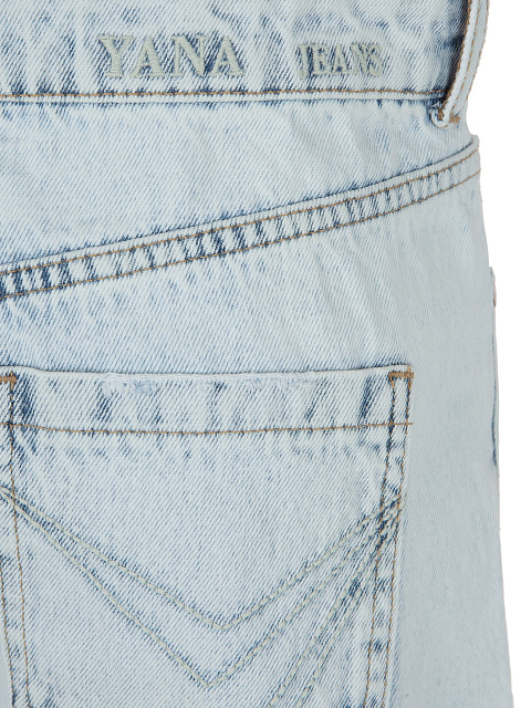 Расклешенные голубые джинсы из хлопка, 5 Расклешенные голубые джинсы из хлопка, 5