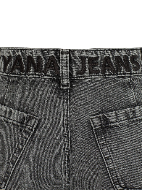 Серые шорты из денима, 5