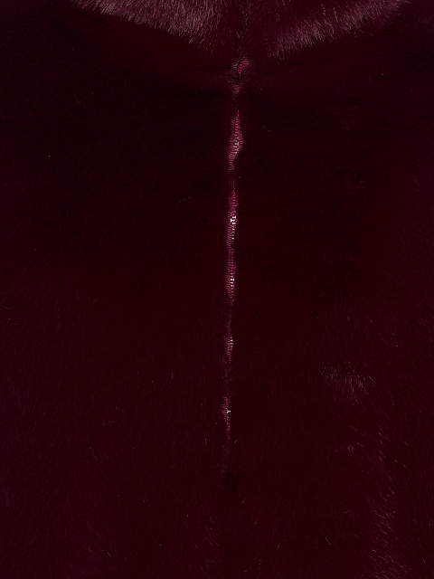 Бордовая толстовка из эко-меха, 5