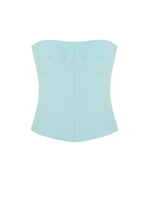 Голубой костюм-тройка с корсетом, 3