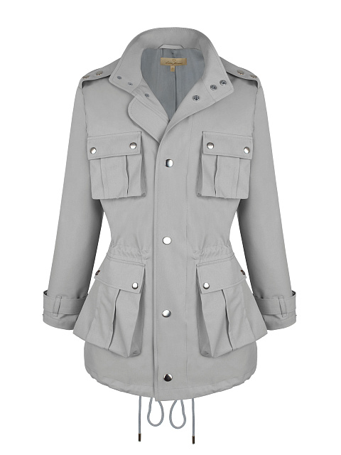 Серая хлопковая парка, 1 Серая хлопковая парка, 1