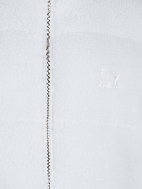 Белый пуховик из эко-меха, 3