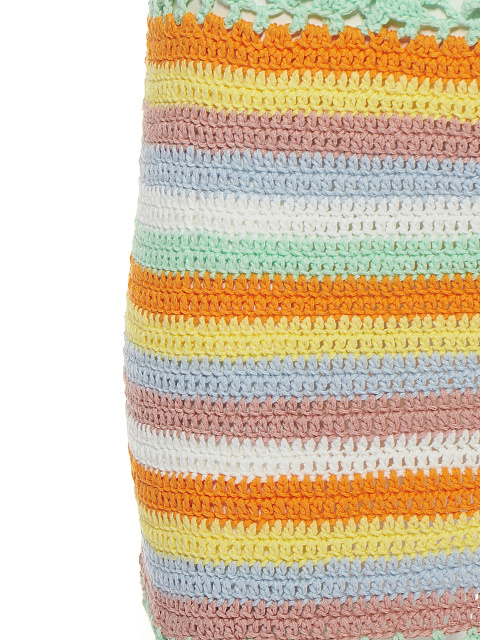 Мятная юбка-мини в технике кроше, 3