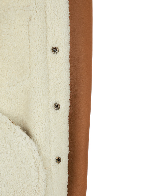 Коричневая куртка из кожи с подкладом из овчины, 4 Коричневая куртка из кожи с подкладом из овчины, 4