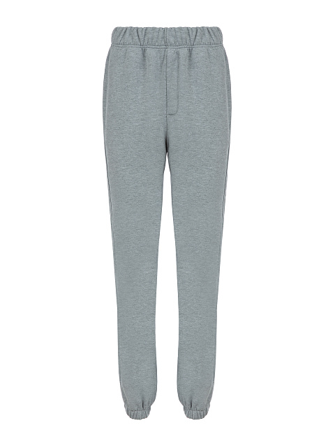 Серый трикотажный костюм с вышивкой в виде лилий, 3