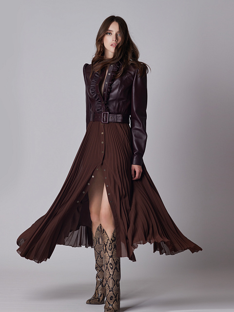 Cапоги на высоком каблуке из кожи питона, 6 Cапоги на высоком каблуке из кожи питона, 6