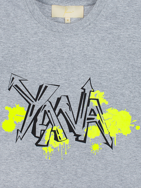 Серая хлопковая футболка Yana, 3