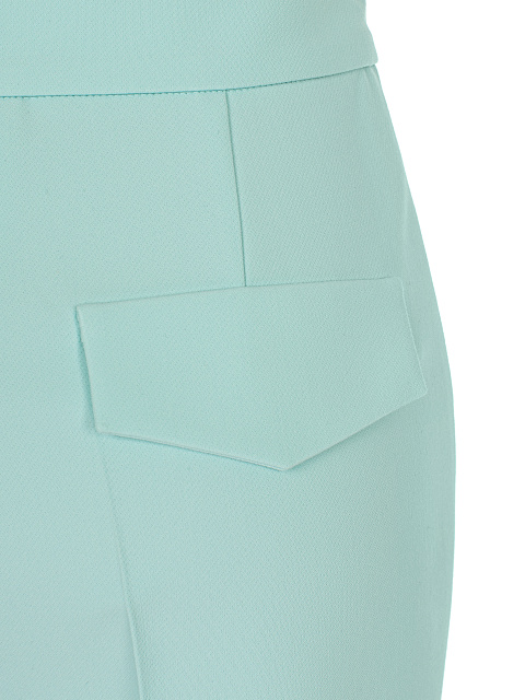 Зелено-голубой костюм-двойка из вискозы, 7