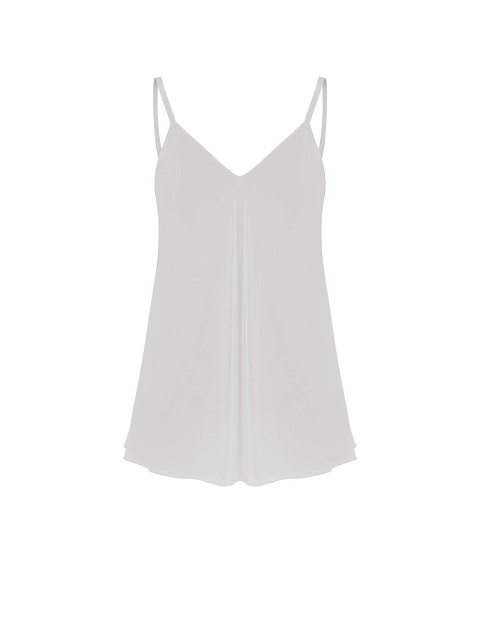 Светло-серый шелковый топ, 1