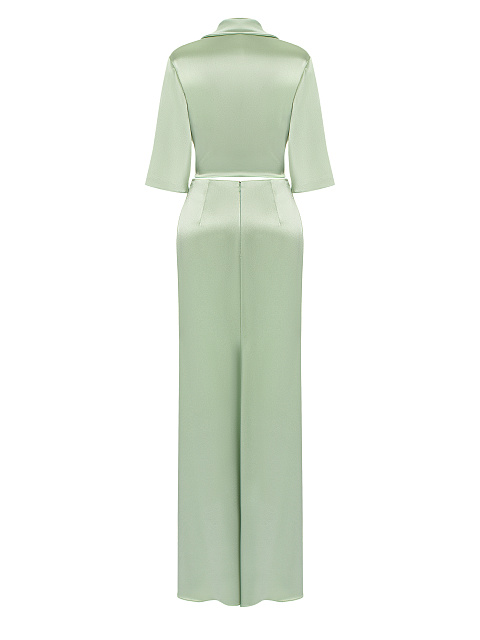 Зеленый комплект из шелка, 2