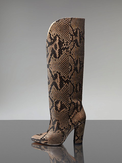 Cапоги на высоком каблуке из кожи питона, 5 Cапоги на высоком каблуке из кожи питона, 5