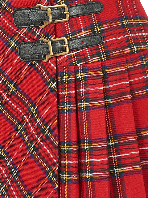 Юбка-мини в красно-черную клетку, 3