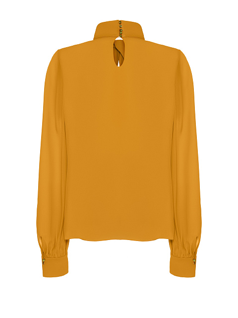 Терракотовоя шелковая блузка, 2