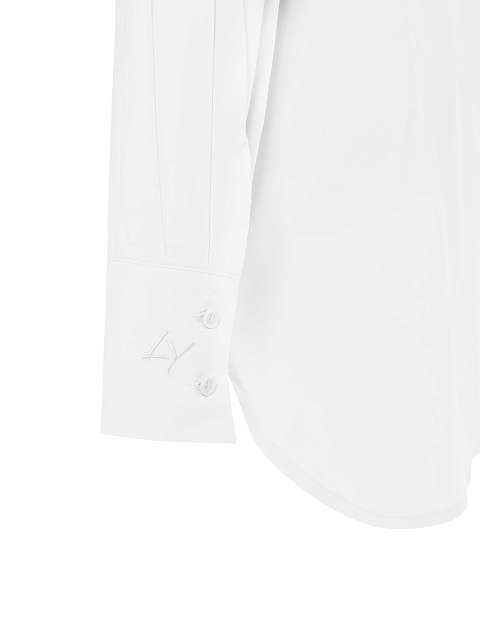 Белое платье-рубашка на пуговицах, 4