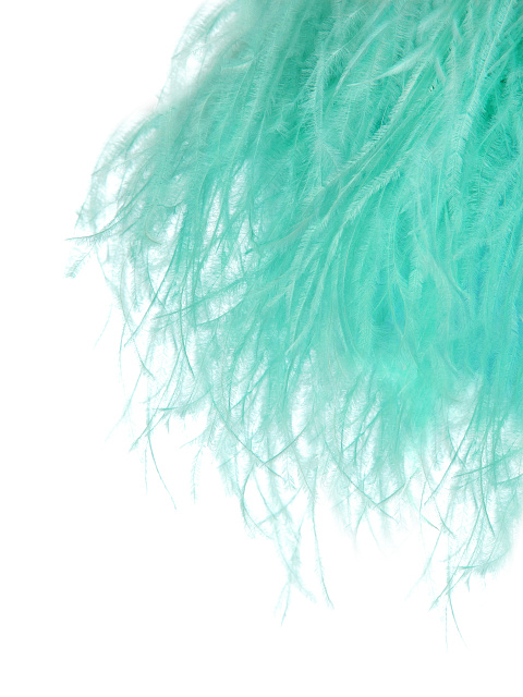 Бирюзовый топ-бра с боа, 5