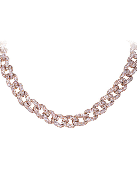 Колье из розового золота с бриллиантами и съемным кулоном-кистью, 4