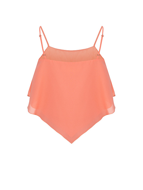 Коралловый топ на тонких бретелях, 2 Коралловый топ на тонких бретелях, 2