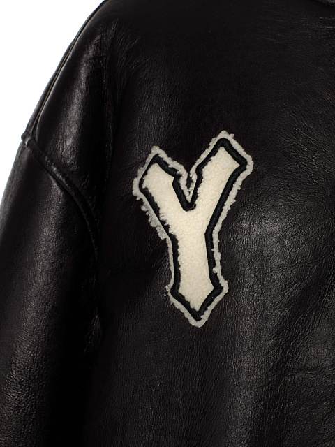 Черный оверсайз бомбер из овчины, 3 Черный оверсайз бомбер из овчины, 3