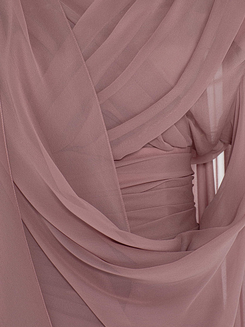 Платье из шифона с драпировкой, 7