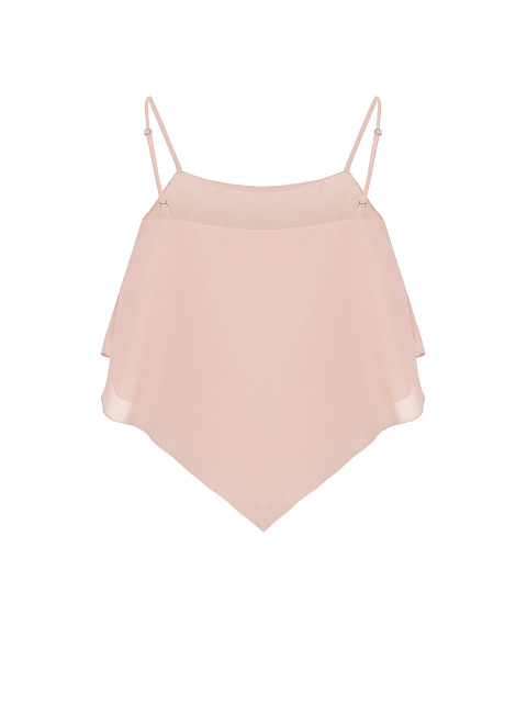 Пудровый топ на тонких бретелях, 2 Пудровый топ на тонких бретелях, 2