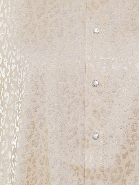 Бежевая блузка из вискозы с узором, 3