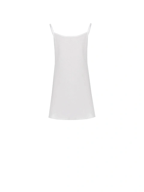 Белое детское платье из шифона с кружевным воротником, 3 Белое детское платье из шифона с кружевным воротником, 3