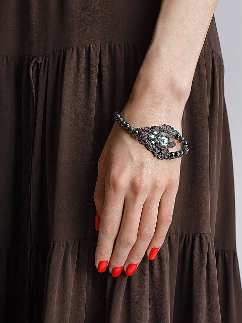 Часы из черненого золота с черными бриллиантами и цирконами, 6 Часы из черненого золота с черными бриллиантами и цирконами, 6