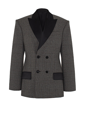 Серый жакет в клетку, 1