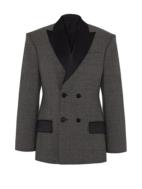 Серый жакет в клетку, 1