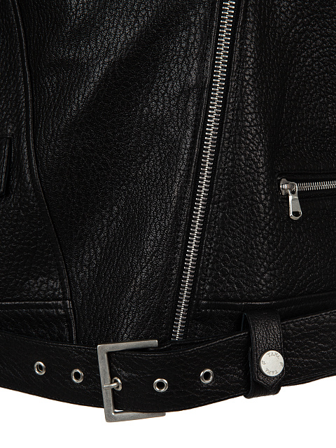 Объемная черная косуха с шипами, 6