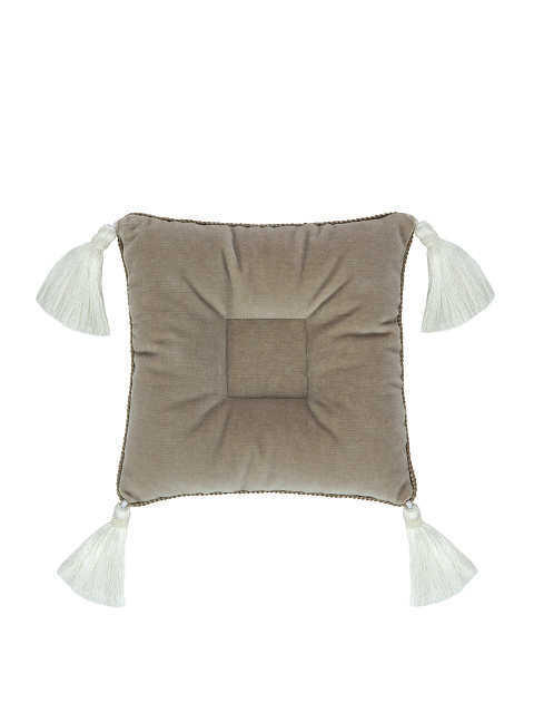 Бежевая бархатная подушка для колец, 2