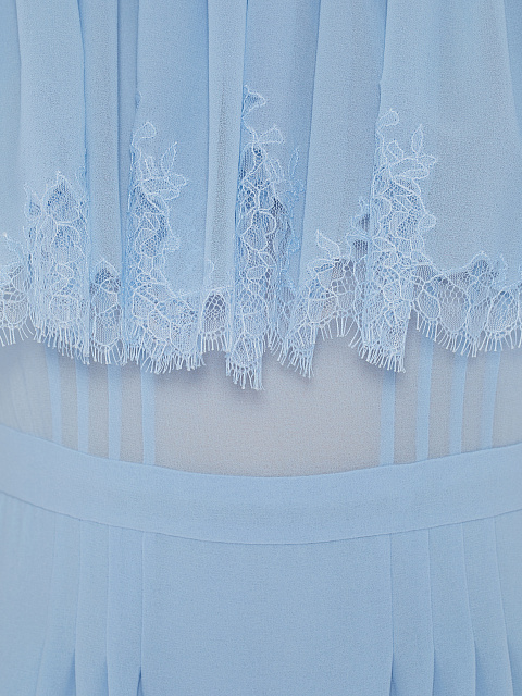 Голубое платье-миди из шифона с кружевом, 3 Голубое платье-миди из шифона с кружевом, 3