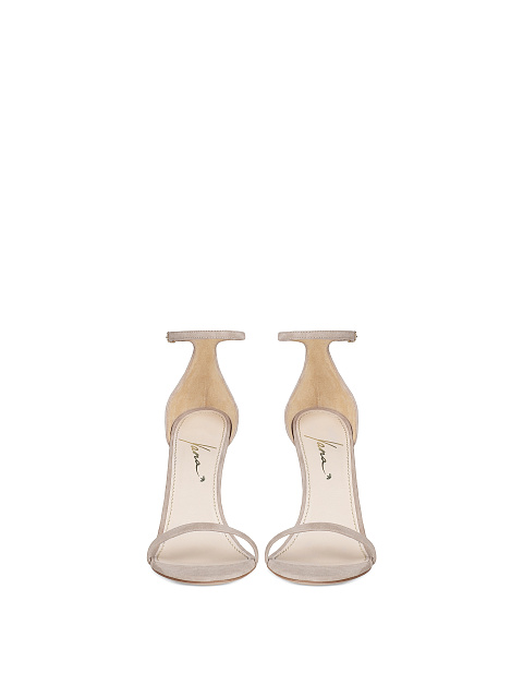 Пудровые босоножки из замши, 2 Пудровые босоножки из замши, 2