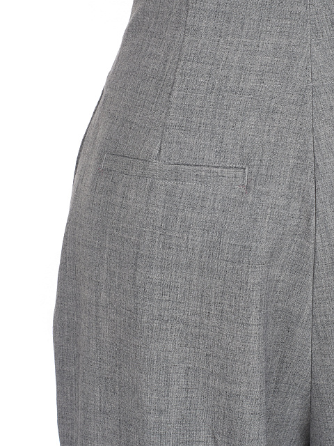 Серые укороченные брюки с защипами, 4 Серые укороченные брюки с защипами, 4