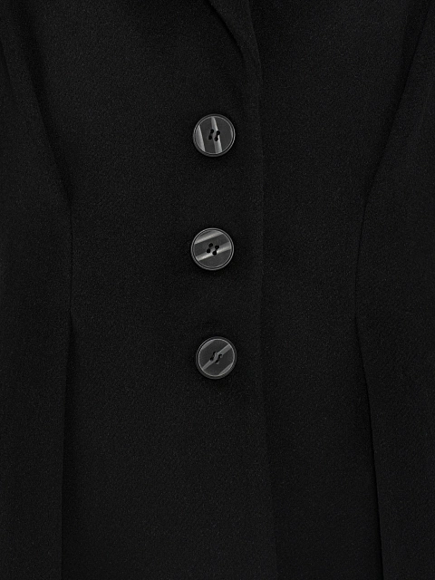 Черный шерстяной жакет, 3