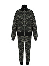 Cпортивный костюм черного цвета с камуфляжным принтом Cпортивный костюм черного цвета с камуфляжным принтом