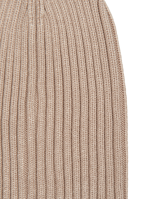 Бежевый комплект из шапки и митенок, 2 Бежевый комплект из шапки и митенок, 2